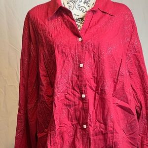 Beautiful red with lite sparkles/shimmer